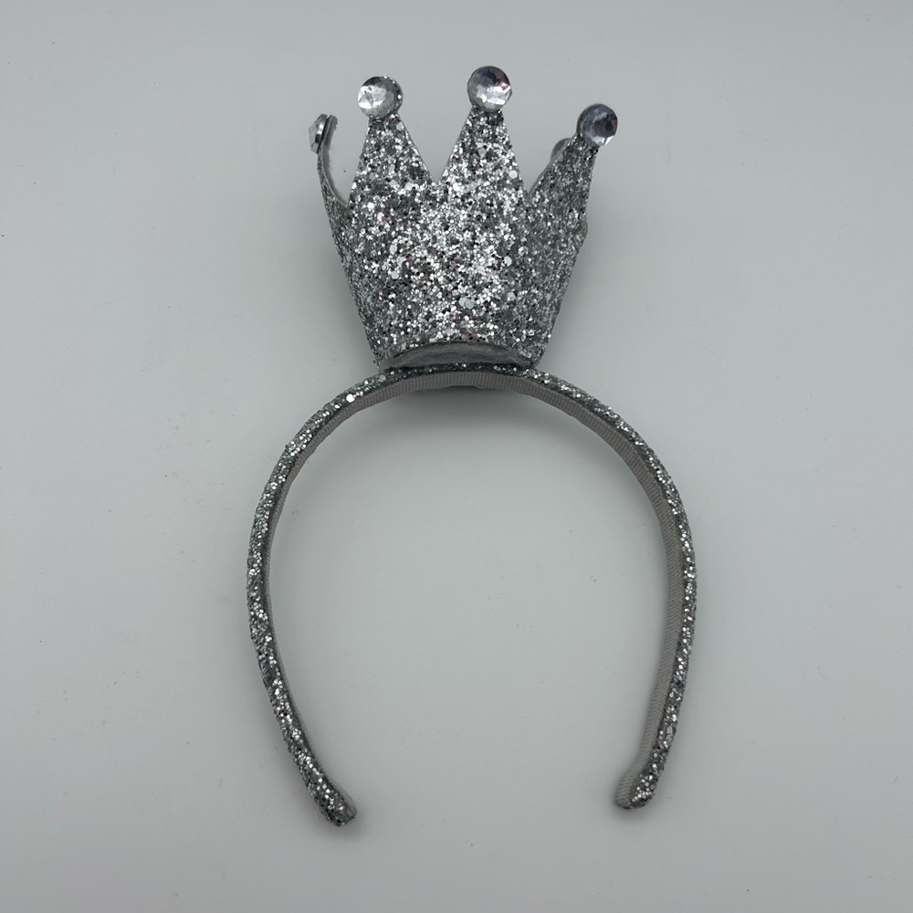 Gymboree Princess Glitter Crown Jeweled Headband Size 2 3 4 5 6 7 8 9